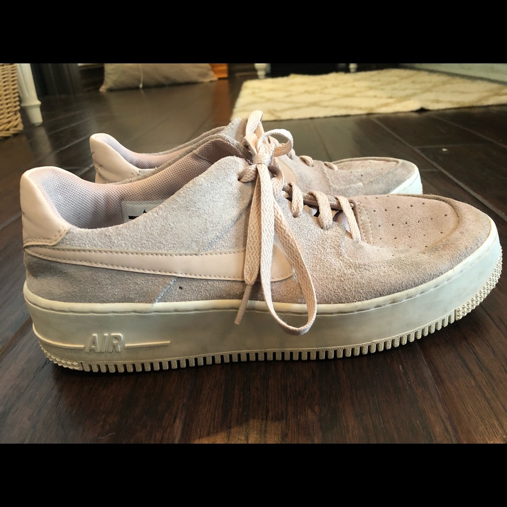 Nike Pink Suede Air Force 1’s